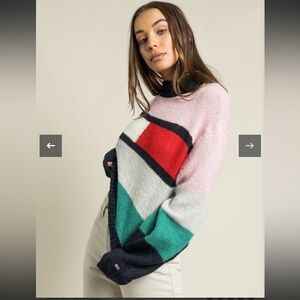 Tommy Hilfiger Bell Sleeve Flag Sweater
